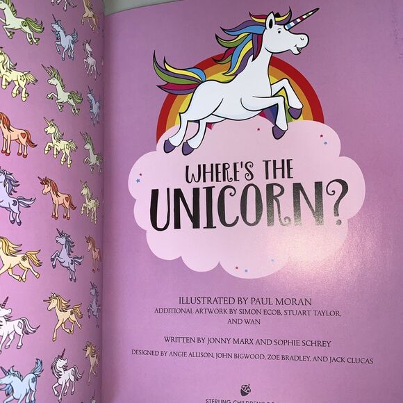 Book Where's the Unicorn? A Magical Search Find by Jonny Marx 2018 Kids Girl's - Picture 9 of 10